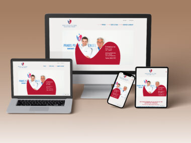 Dr Engel Webseiten Mockup auf verschiedenen Endgeräten